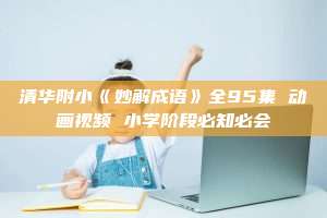 清华附小《妙解成语》全95集 动画视频 小学阶段必知必会